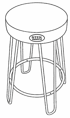 Fixed leg stool