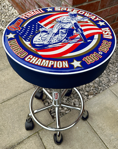 Bruce Penhall bar stool